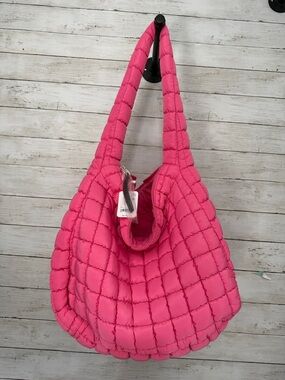 FP Movement by Free People Hot Pink Quilted Hobo Shoulder Bag